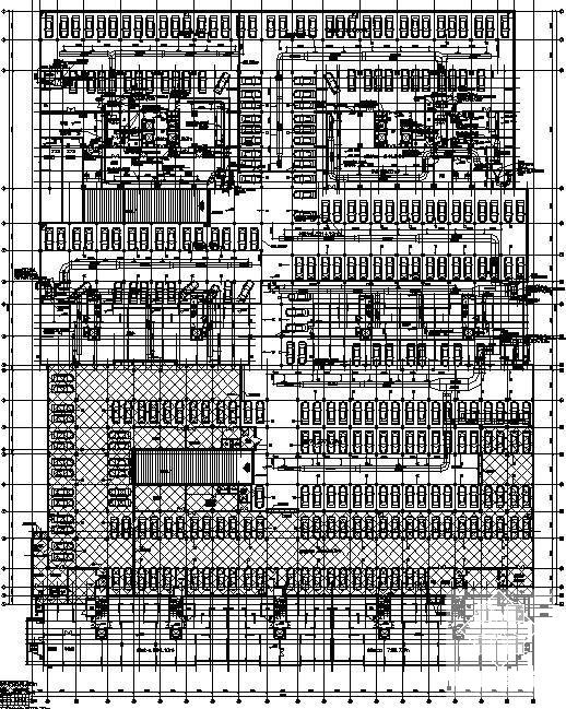 小区地下室采暖通风设计CAD施工图纸(机械排烟系统) - 1