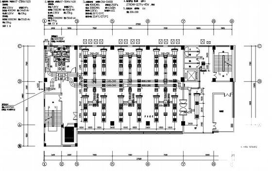 8层管理所办公楼空调通风CAD图纸(建筑面积) - 2