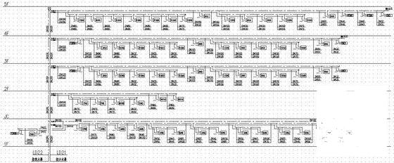 42层商务中心综合楼暖通空调设计CAD施工图纸(防排烟系统图) - 5