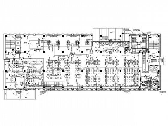 8层办公楼空调通风排烟系统设计CAD施工图纸（VRV系统） - 1