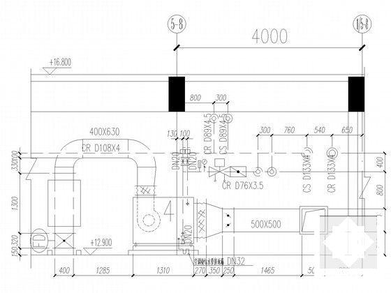 8层办公楼空调通风排烟系统设计CAD施工图纸（VRV系统） - 4