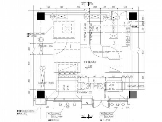 8层办公楼空调通风排烟系统设计CAD施工图纸（VRV系统） - 5