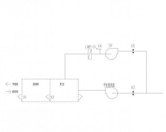 10层办公楼平战时通风排烟系统设计CAD施工图纸 - 4