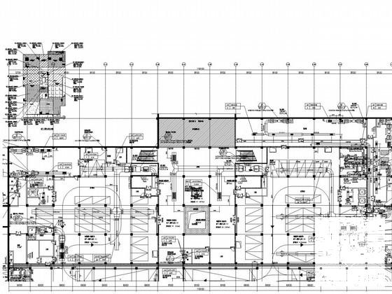 客运中心交通办公楼通风空调排烟系统设计CAD施工图纸（风冷热泵机组机房详细图纸多） - 1