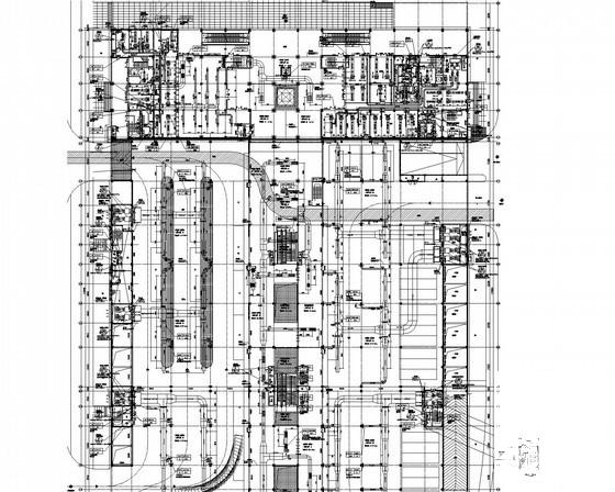 客运中心交通办公楼通风空调排烟系统设计CAD施工图纸（风冷热泵机组机房详细图纸多） - 2