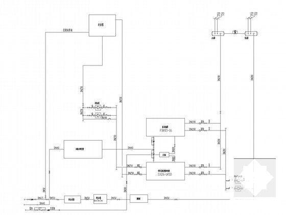 多层综合商业办公楼空调通风系统设计CAD施工图纸（水冷式立式空调机组） - 4