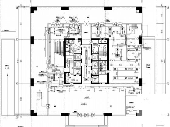 26层商业办公楼空调通风及防排烟系统设计CAD施工图纸（模块化风冷机组含人防设计） - 2