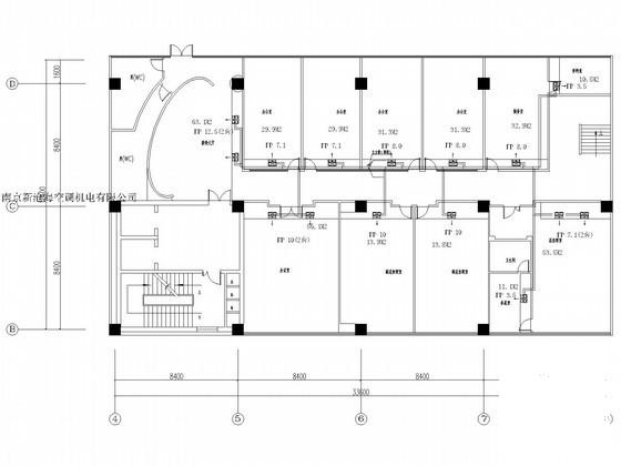 9层办公楼空调通风系统设计CAD施工图纸 - 1