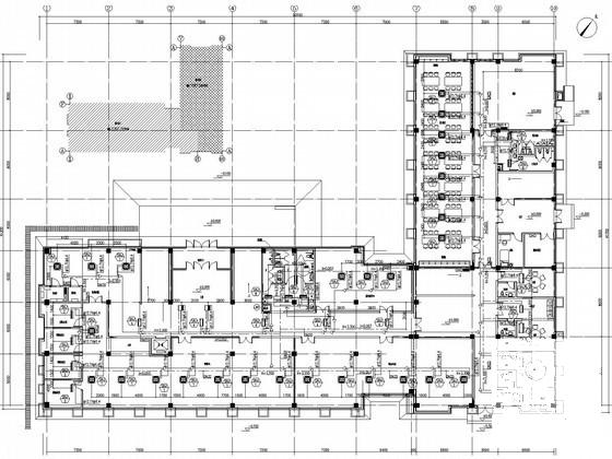 3层办公楼空调通风及防排烟系统设计CAD施工图纸（采暖设计）(钢结构制造) - 2