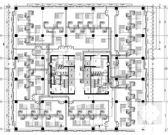 高层商业办公楼空调通风系统设计CAD施工图纸 - 5