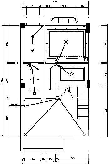 地上4层别墅楼电气CAD施工图纸（二级负荷） - 2