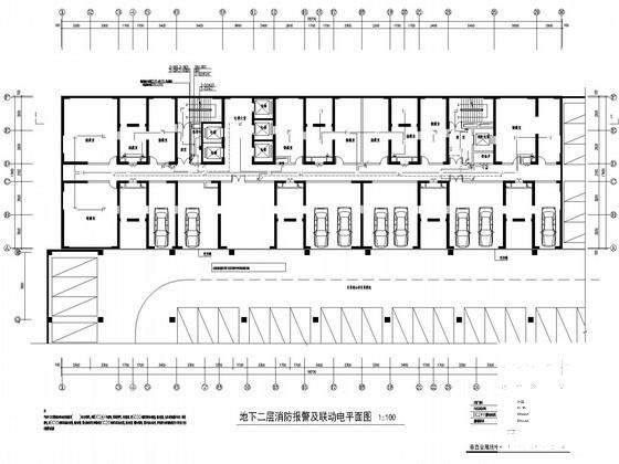 31层商务办公楼强弱电CAD施工图纸80张（双甲级设计院）(消防报警及联动) - 2