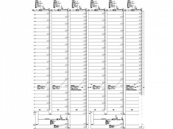 30层住宅楼建筑采暖通风CAD施工图纸（消防系统） - 2