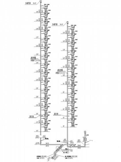 30层住宅楼建筑采暖通风CAD施工图纸（消防系统） - 3