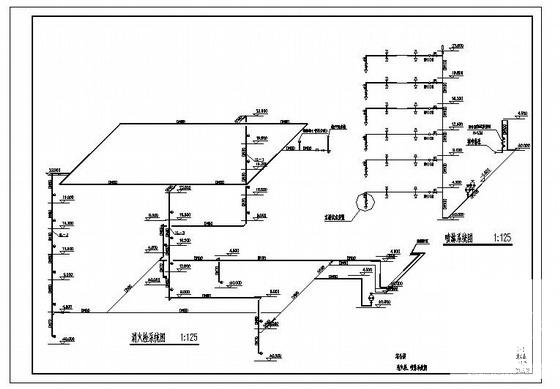 6层酒店消防喷淋CAD施工图纸(建筑面积) - 3