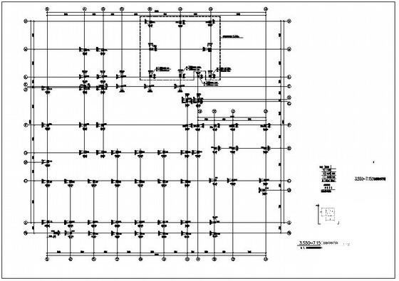 4层框架住宅楼结构设计方案CAD图纸（7度抗震） - 2