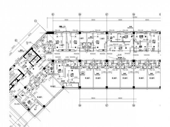 医院综合楼空调采暖通风及排烟系统设计CAD施工图纸（甲级院设计）(螺杆式冷水机组) - 2