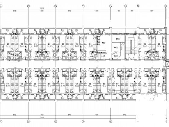 国内物流快递运营中心采暖通风排烟系统设计CAD施工图纸 - 1