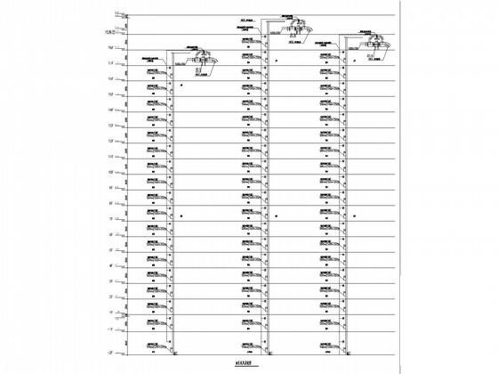 国内高层住宅楼采暖通风排烟加压送风系统设计CAD施工图纸 - 3