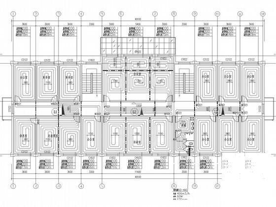 多层办公楼供暖通风系统设计CAD施工图纸（节能设计） - 2