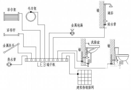 上4层派出所办公楼电气CAD施工图纸（三级负荷） - 3