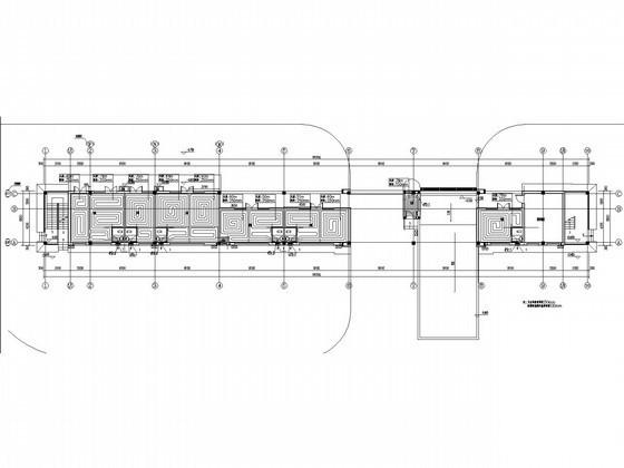多层商业建筑采暖通风系统设计CAD施工图纸(低温热水地板) - 1