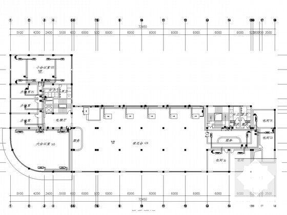 8层酒店建筑空调通风系统设计CAD施工图纸 - 5