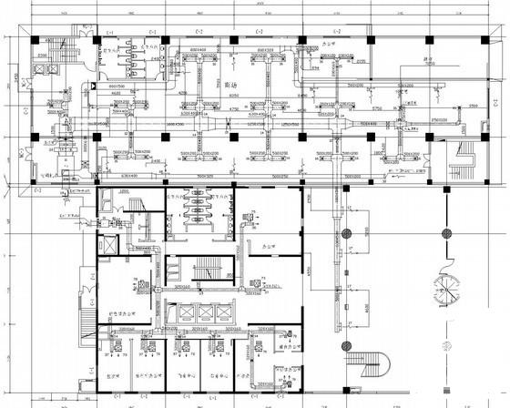 13层大型酒店空调通风系统设计CAD施工图纸（制冷机房） - 1