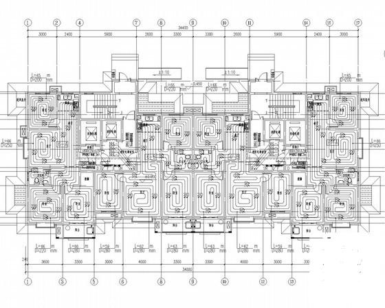 高层住宅楼采暖通风系统设计CAD施工图纸（人防设计） - 1