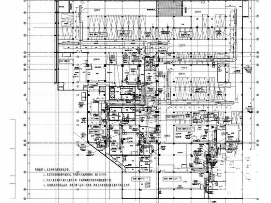22层酒店地下室空调通风及防排烟系统设计CAD施工图纸（制冷机房、锅炉房设计） - 1