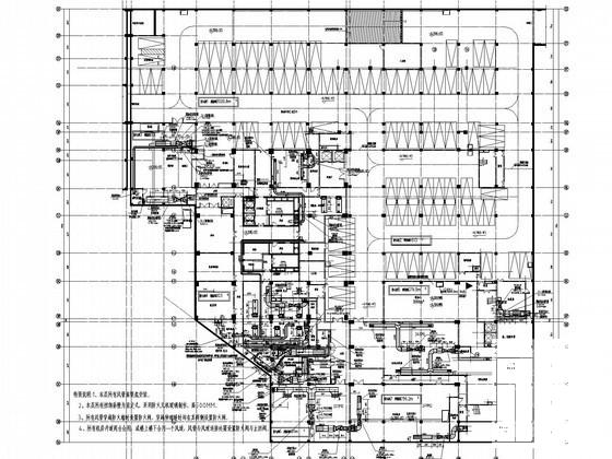22层酒店地下室空调通风及防排烟系统设计CAD施工图纸（制冷机房、锅炉房设计） - 2