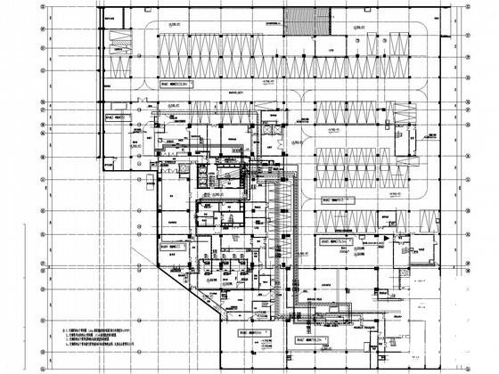 22层酒店地下室空调通风及防排烟系统设计CAD施工图纸（制冷机房、锅炉房设计） - 3