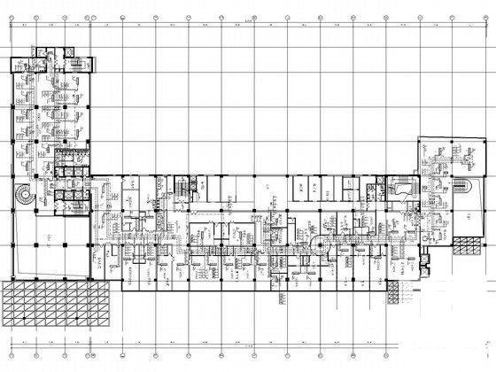 大型高层商务酒店空调通风及防排烟系统设计CAD施工图纸（大院设计）(管道布置图) - 4