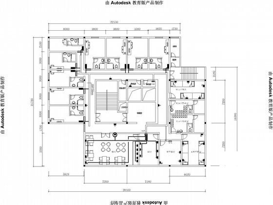 9层酒店强电系统CAD施工图纸（装饰平面） - 2