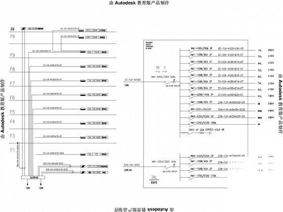 9层酒店强电系统CAD施工图纸（装饰平面） - 3