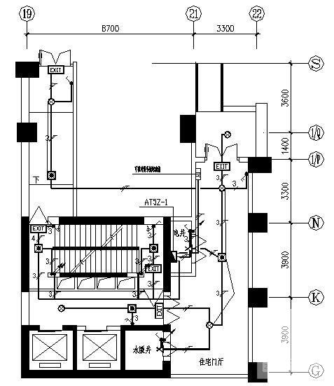 地上30层花园小区住宅楼电气CAD施工图纸（一级负荷） - 3