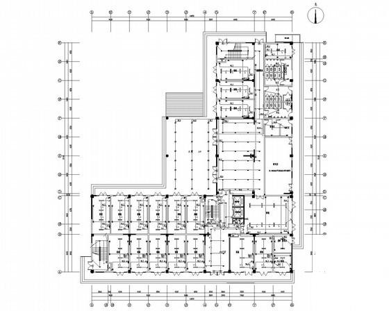 17层公寓式酒店强弱电CAD施工图纸（商铺客房） - 1