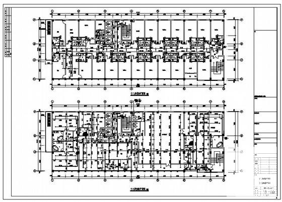 13层宾馆消防自动喷淋CAD图纸 - 1