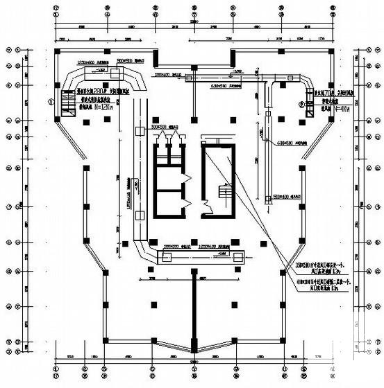 17层住宅楼采暖通风设计CAD施工图纸 - 1