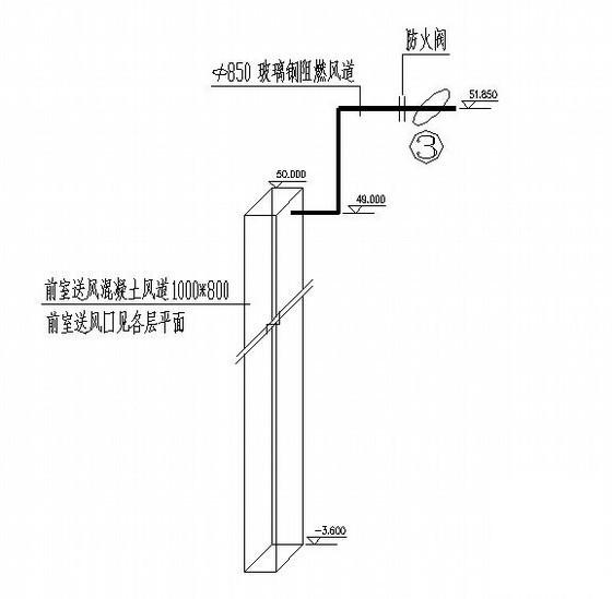 17层住宅楼采暖通风设计CAD施工图纸 - 3