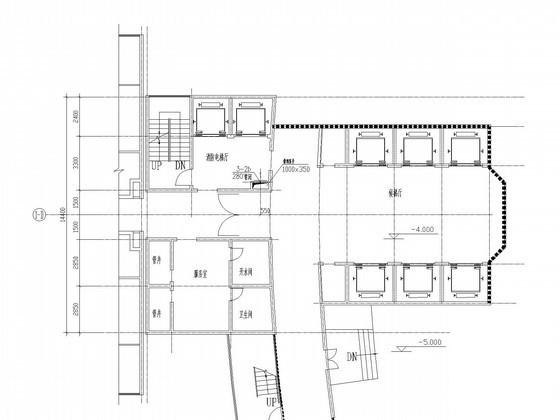 小型宾馆酒店采暖通风系统设计CAD施工图纸（卧式暗装风机盘管） - 4