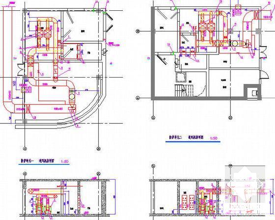 3层高档宾馆贵宾楼空调通风设计CAD施工图纸 - 5