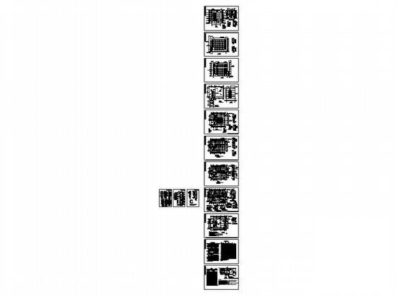 二千五百平方米6层宾馆建筑施工CAD图纸，(多功能厅) - 4