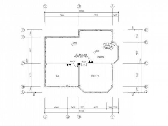 4层高级别墅给排水及消防系统CAD施工图纸（市政供水） - 2