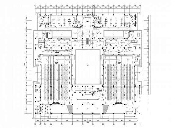 5层综合大学食堂强电系统CAD施工图纸 - 1