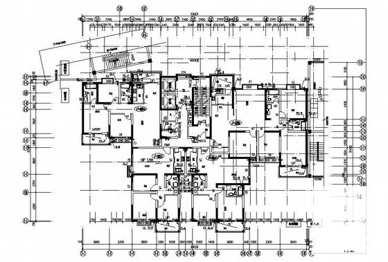 28层住宅楼给排水设计CAD图纸 - 1