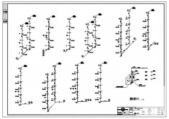 5层大学教学楼给排水CAD施工图纸(室内消火栓) - 3