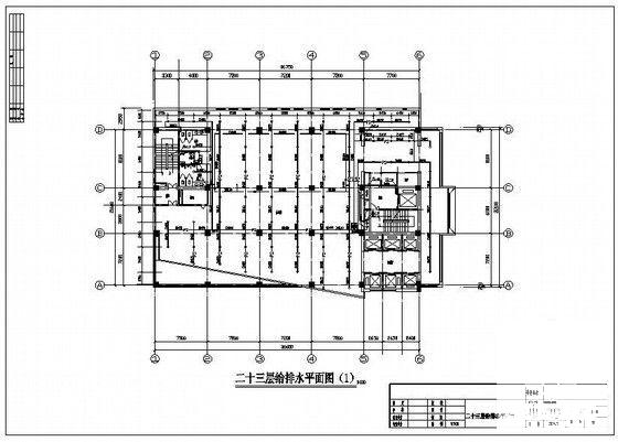 23层新建健身中心给排水消防CAD施工图纸(自动喷淋系统图) - 5