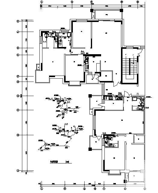 18层住宅楼给排水设计CAD图纸(自动喷水灭火系统) - 3