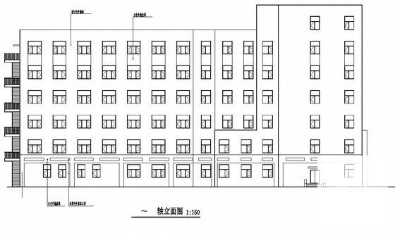 北方6层宾馆给排水设计CAD图纸 - 1